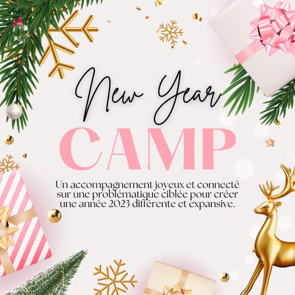 Light Pink Happy New Year Instagram Postnew year camp